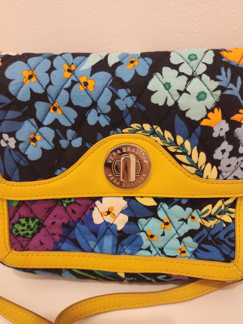 Vera Bradley Midnight Blues Bag Wallet Organizer Quilted Purse - Picture 2 of 5
